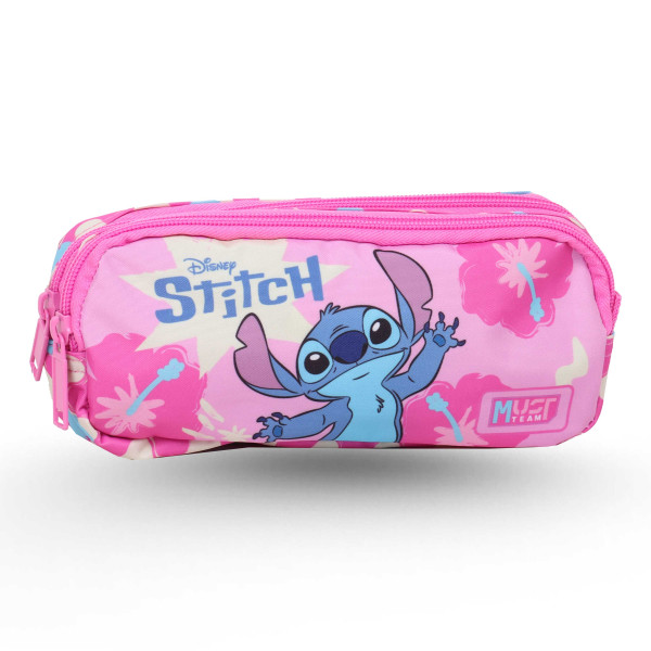 Trousse 2 Compartiments - Must Team Disney - Stitch Rose