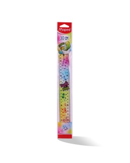 REGLE PLAT 30CM MINI CUTE TWIST FLEX MAPED