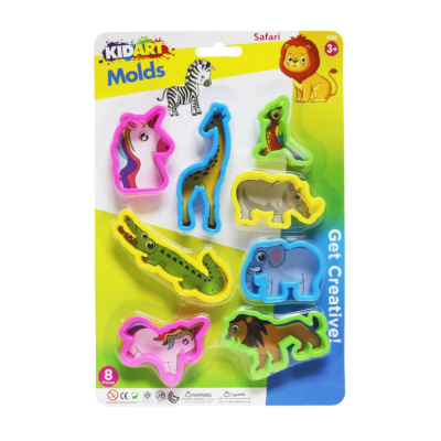 Blister 8 Moules Safari -...