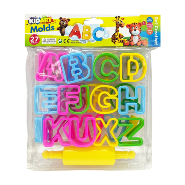 Blister Moules Alphabet + Rouleau - Kidart