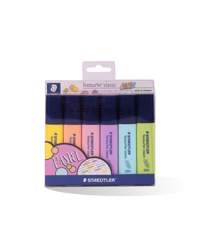 POCH DE 6 MARQ FLUO PASTEL STAEDTLER