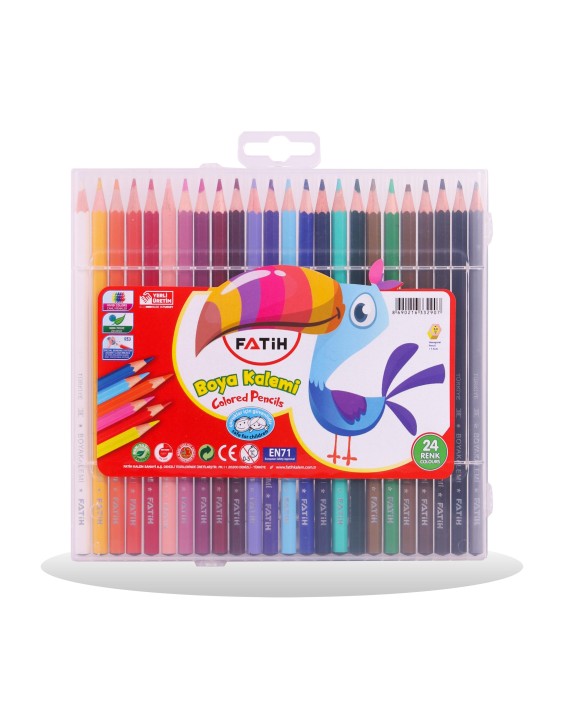 CRAYON COULEUR 24/18 PLASTIC FATIH