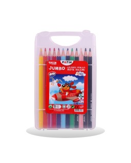 CRAYON COUL 12/18 JUMBO PLASTIC FATIH