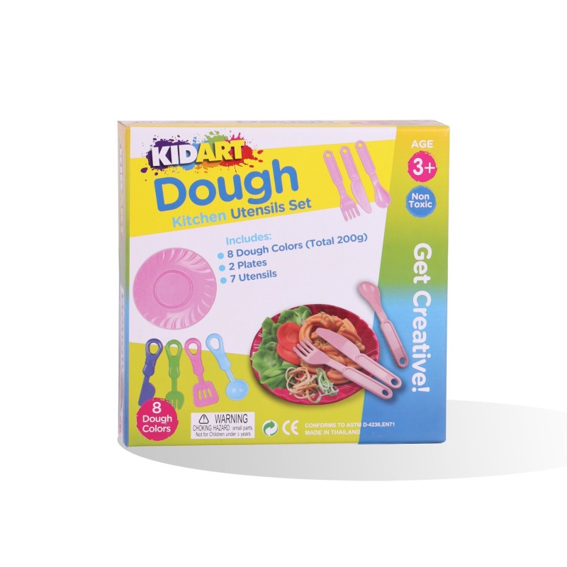 COFFRET 8 PATE A MODELER 25G + MOULE KITCHEN KIDART