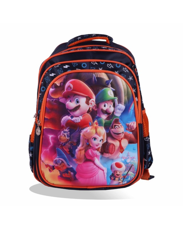 SAC A DOS + PORTE GOUTER + TOUSSE SUPER MARIO TOP220-3 ORONGER + NOIR ROBUSTA