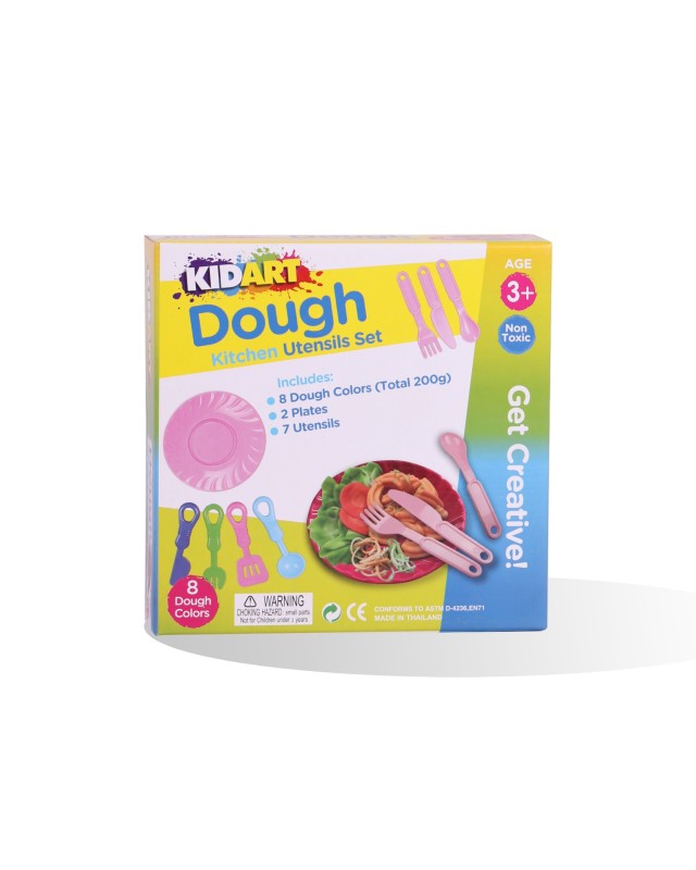 COFFRET 8 PATE A MODELER 25G + MOULE SPAGHETI KIDART