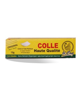 TUBE COLLE PM 13GR PLASTIQUE LE COQ
