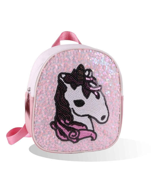 SAC ENFANT GLITER FA765-8 ROBUSTA UNICORN ROSE