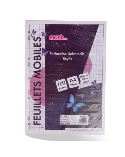 RECHARGE CLASSEUR 100P 80GR MUST