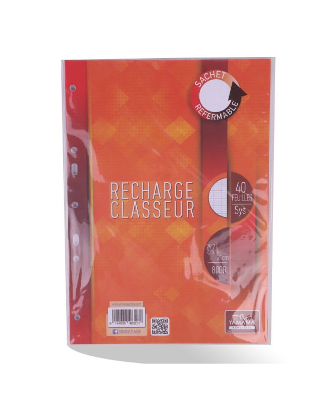 RECHARGE CLASSEUR GM 80GR YAMAMA