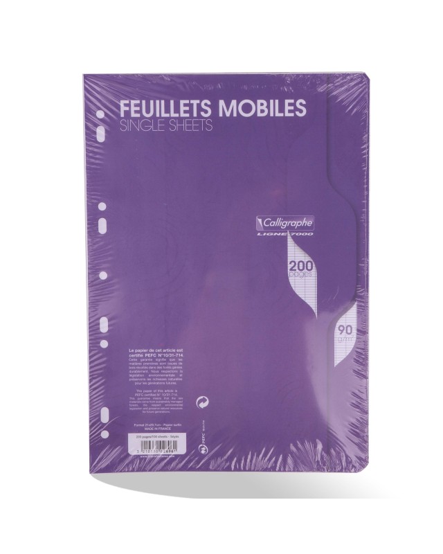 FEUILLE MOBILLE 200P 90G CALLIGRAPHE