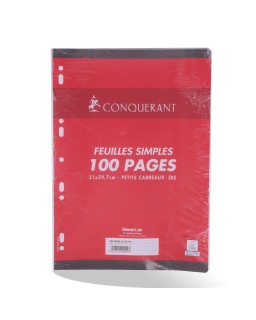 FEUILLES MOBILE 5*5 100P CONQUERANT