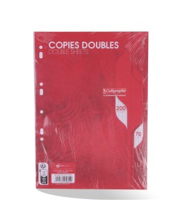 DOUBLE FEUILLE 200P CALLIGRAPHE