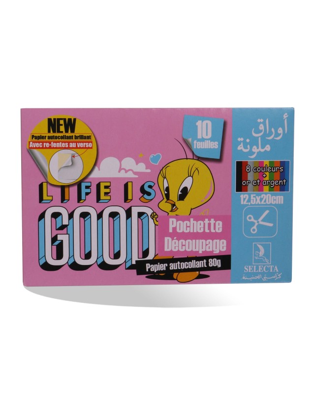 POCH DECOUPAGE PM ADHESIF SELECTA