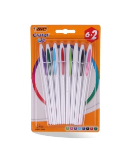 POCH 8 STYLO A BILLE CRISTAL UP BIC