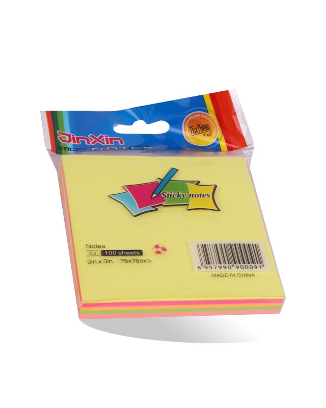 STICK NOTE ASS FLUO 100F 75*75