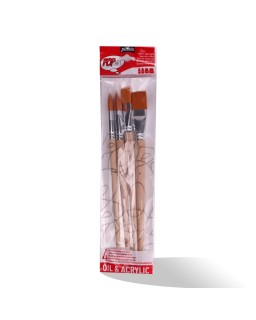 POCH 4 PINCEAUX GM POLY PEBEO