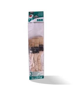 POCH 3 PINCEAUX SPALTERS SOIE PEBEO