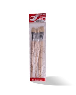 POCH 4 PINCEAUX GM SOIE PEBEO