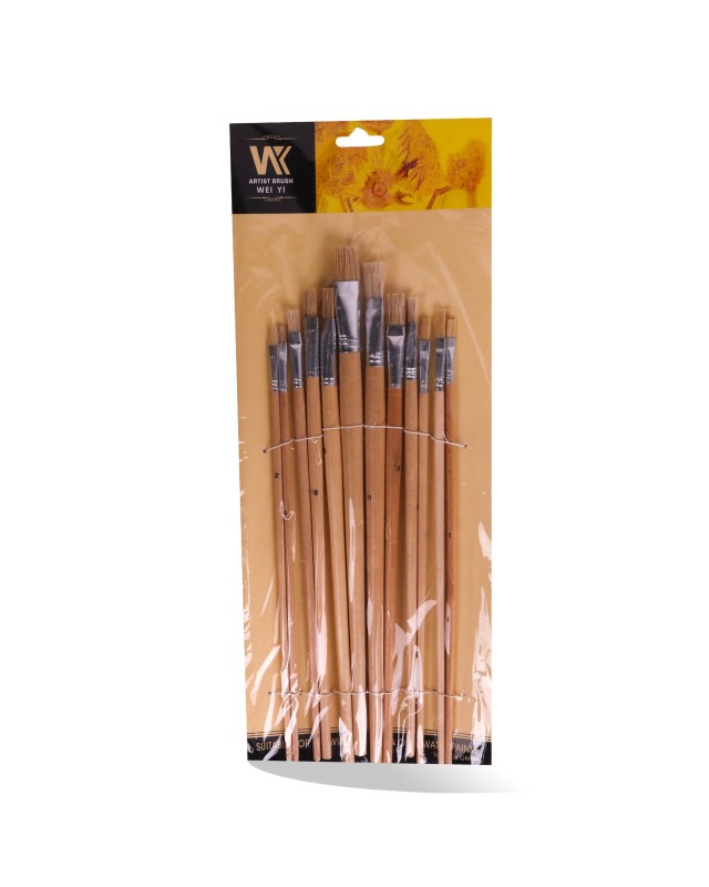 POCH 12 PINCEAUX PLAT FA800-46