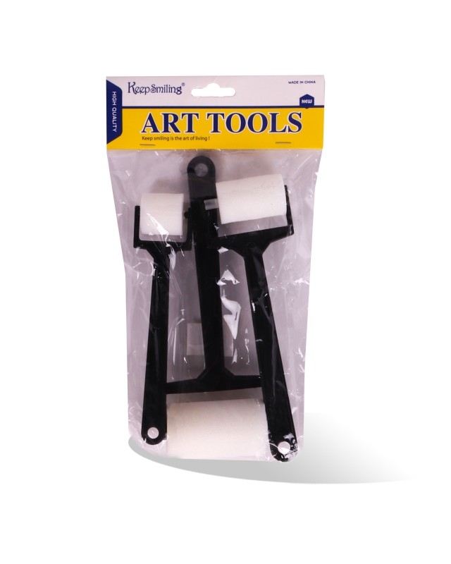 SACHET 3 ROULETTE MOUSSE ART TOOLS FA800-34