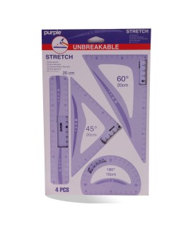 POCH GEO 30CM INCASS STRETCH PURPLE