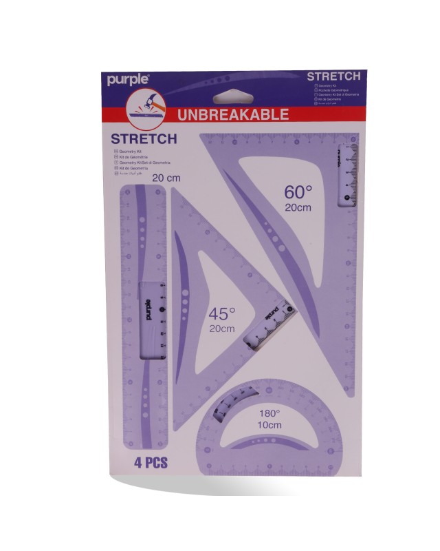 POCH GEO 30CM INCASS STRETCH PURPLE