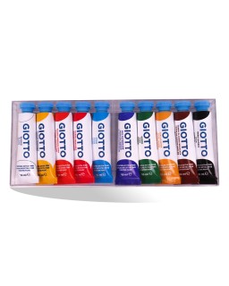 GOUACHE 10 COUL BOITE CRISTALE  GIOTTO