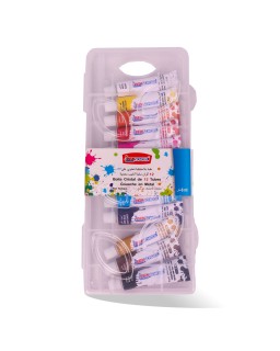 GOUACHE 12 COUL +3 PINCEAU PEN SCHOOL