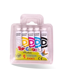 BLISTER GOUACHE DE 5 TOY COLOR
