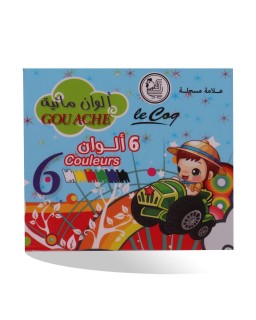 GOUACHE 6 COUL LE COQ