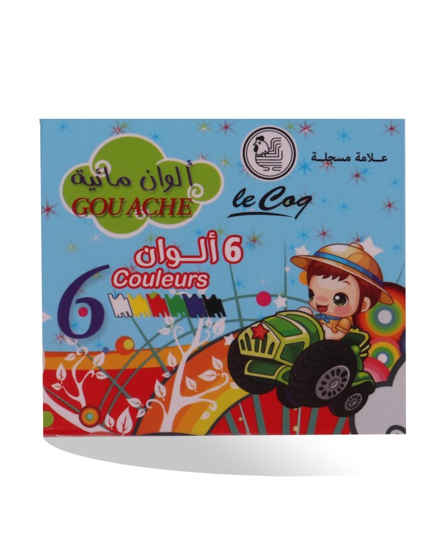 GOUACHE 6 COUL LE COQ