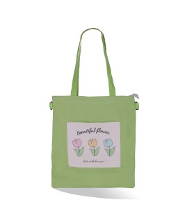 TOTE BAG DOUBLE TOP425-2 BEAUTIFUL FLOWER