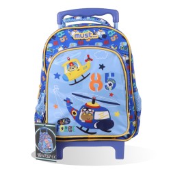 SAC A DOS ENFANT TROLLEY LED AIR FORCE MUST