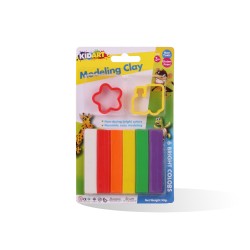 PATE A MODELER DE 6 + 2 MOULES KIDART