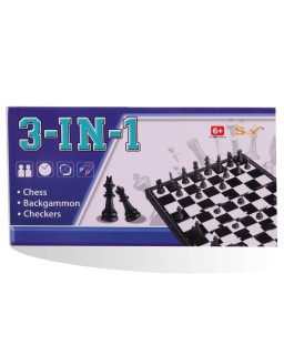 JEU D'ECHEC 3IN1 PETIT MODÈLE