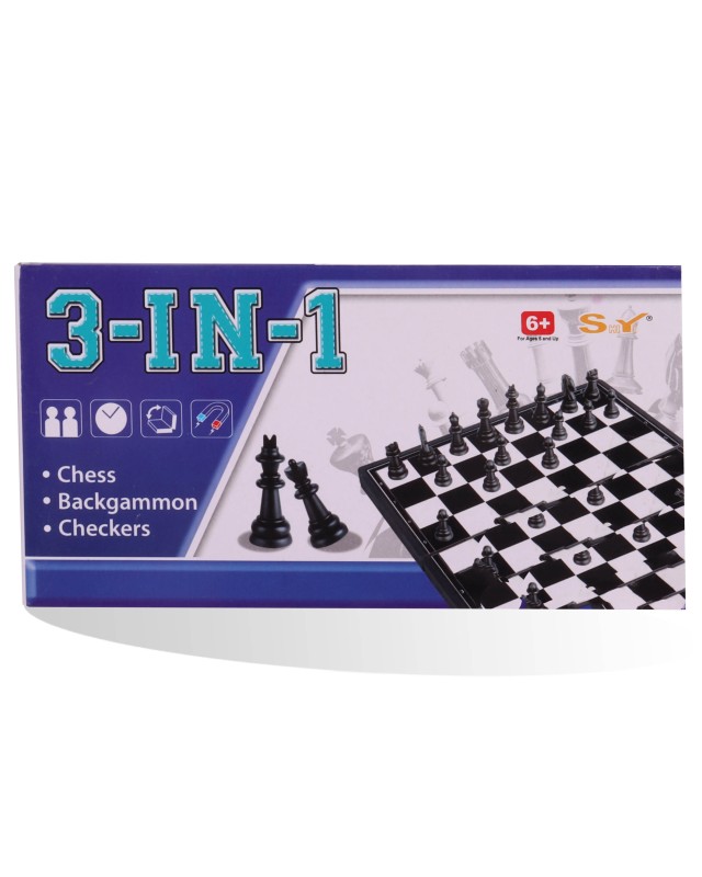 JEU D'ECHEC 3IN1 PETIT MODÈLE