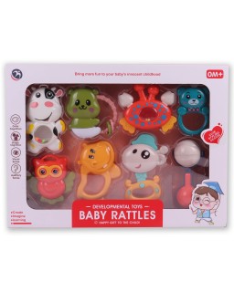COFFRET 8 HOCHET BABY RATTLES TOP565-19