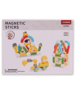 JEU MAGNETIC STICKS 72PCS