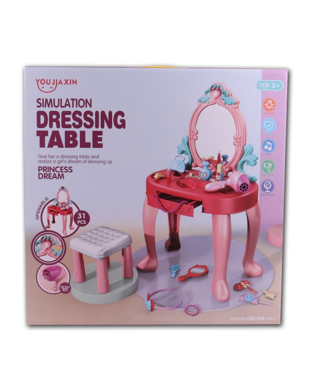 COIFFEUSE AVEC MIROIR 31PCS