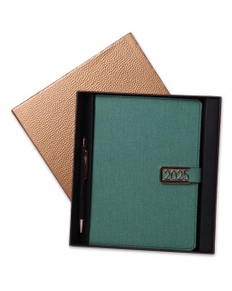 BOX AGENDA HAPPY S.CUIR + STYLO