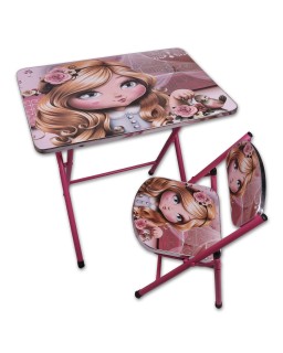 TABLE METAL+ CHAISE  TOP690-5 PRINCESS MARRON