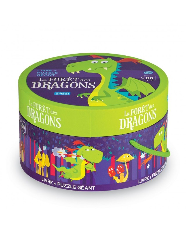 PUZZLE ROND LA FORET DES DRAGONS SASSI