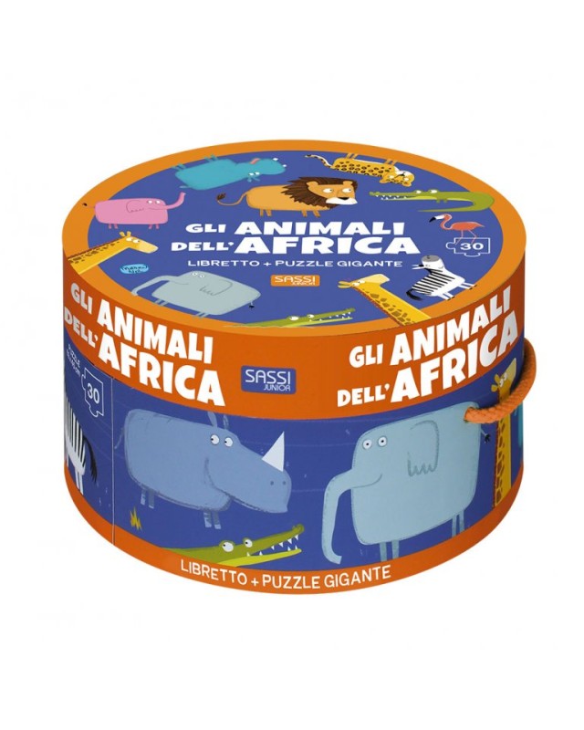 PUZZLE ROND ANIMAUX AFRIQUE SASSI