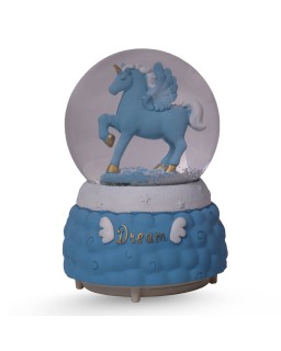 BOULE DE NEIGE MM - UNICORN DREAM BLEU