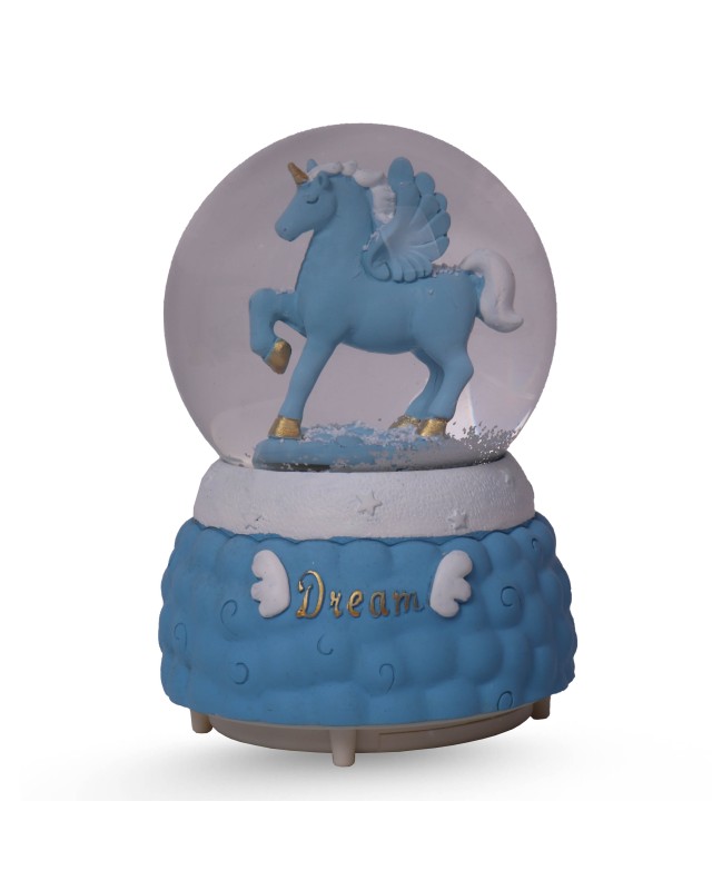 BOULE DE NEIGE MM - UNICORN DREAM BLEU
