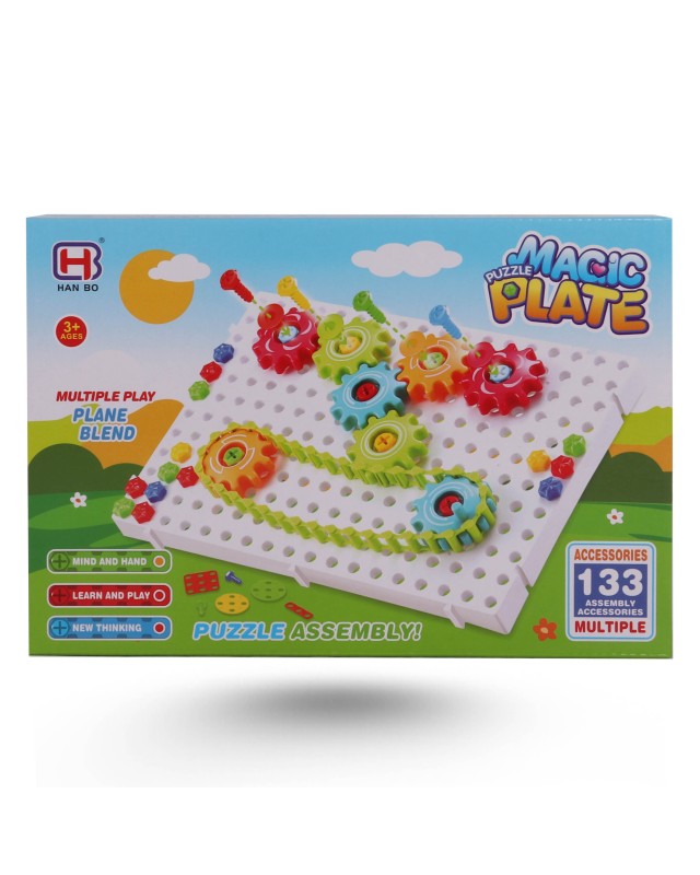 JEU CREATIVE MAGIC PLATE 133PCS