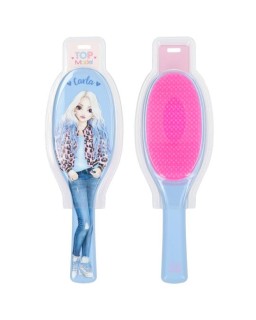 BROSSE CHEVEUX AVEC TEXTE bleu