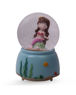 BOULE DE NEIGE GM - SIRENE ROSE