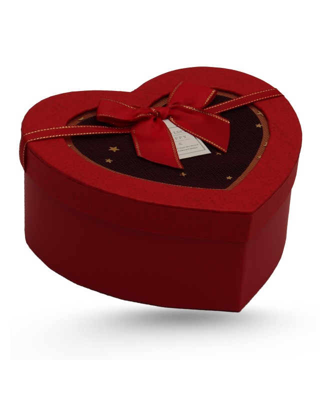 COFFRET CADEAU COEUR AVEC TULE T2